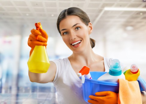 Local Richmond deep cleaning team working in a residential flat