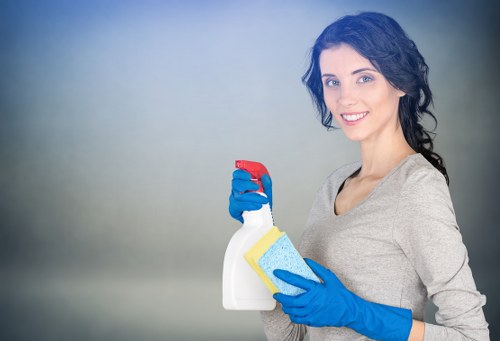 Local cleaner working in a Richmond apartment